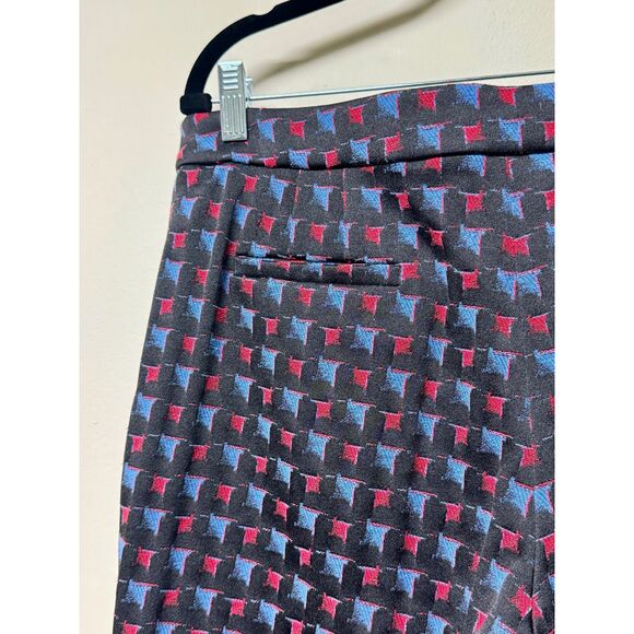 GIORGIO ARMANI Geometric Jacquard Tapered-Leg Pants, Sz 14 - Picture 7 of 10